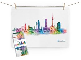 Tea towel Munich