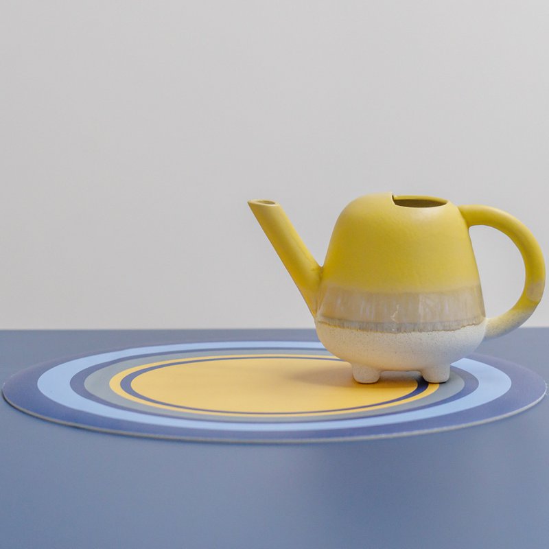 Set de table rond coloré et original Round Flower Bluebottle