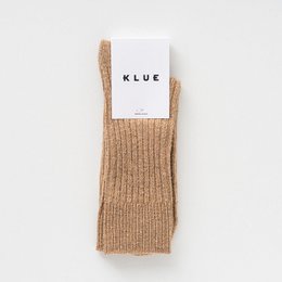 KLUE Silk and Wool DUST STAR socks | Beige