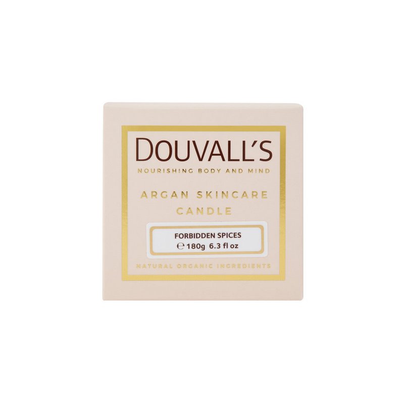 Organic Argan Skincare Candle, Forbidden Spices