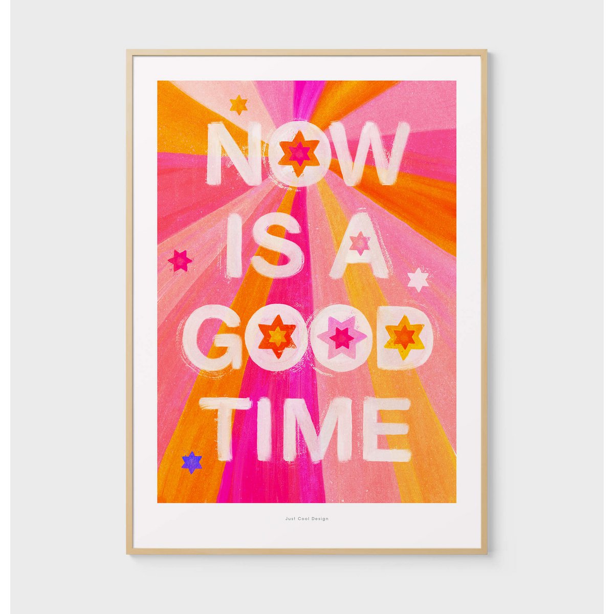 Now is a good time | Quote Art Print Typography Poster