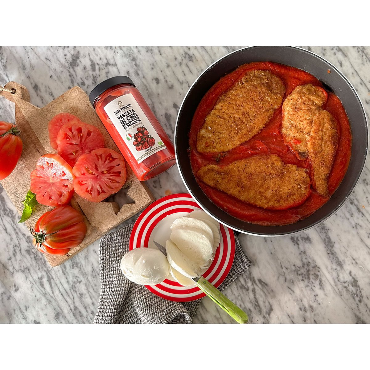 Luisa Pantaleo Passata Mischung aus Bio-Penny- und Regina-Tomaten, hergestellt in Italien