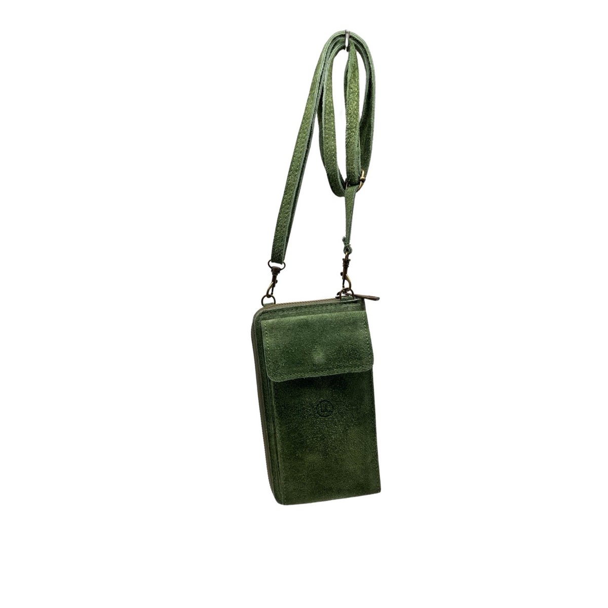 POCHETTE CUIR SUEDE VERTICAL
