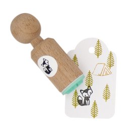 Mini-stempel van schattige zittende vos voor creatieve projecten