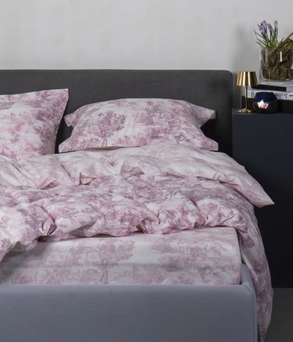 Satijnen beddengoedset Toile Mouve