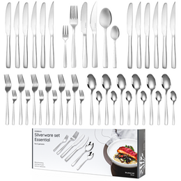 Besteckset Essential – 6 Personen / Silber 18,0 Edelstahl