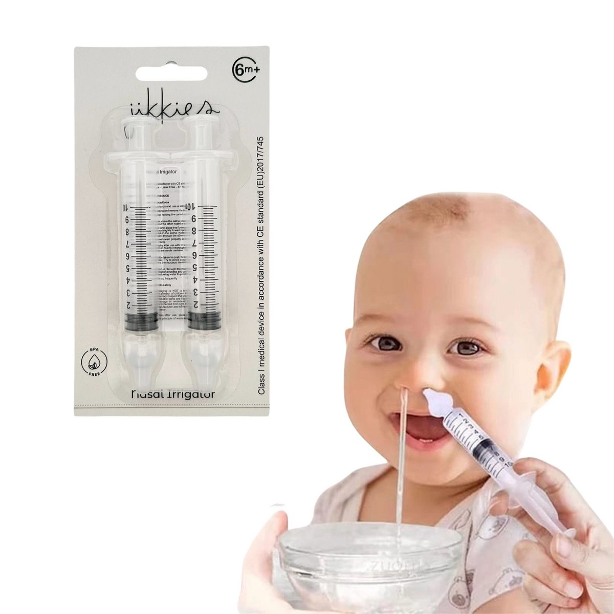 Nose cleaner 2 pieces - For removing excess mucus and clogged nose corridors - 6+ months