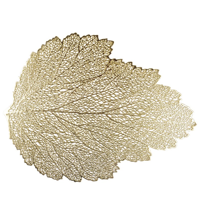 Goldene Eichenblattplatte