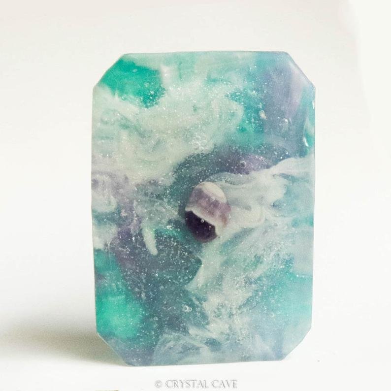 Edelsteinseife - Fische - Amethystquarz