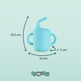 Taza de entrenamiento para bebé con pajita – Space