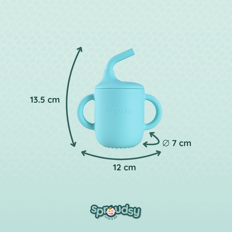 Taza de entrenamiento para bebé con pajita – Space