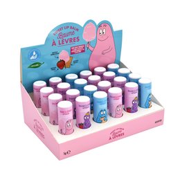 Bálsamo labial: algodón de azúcar, fresa, galleta