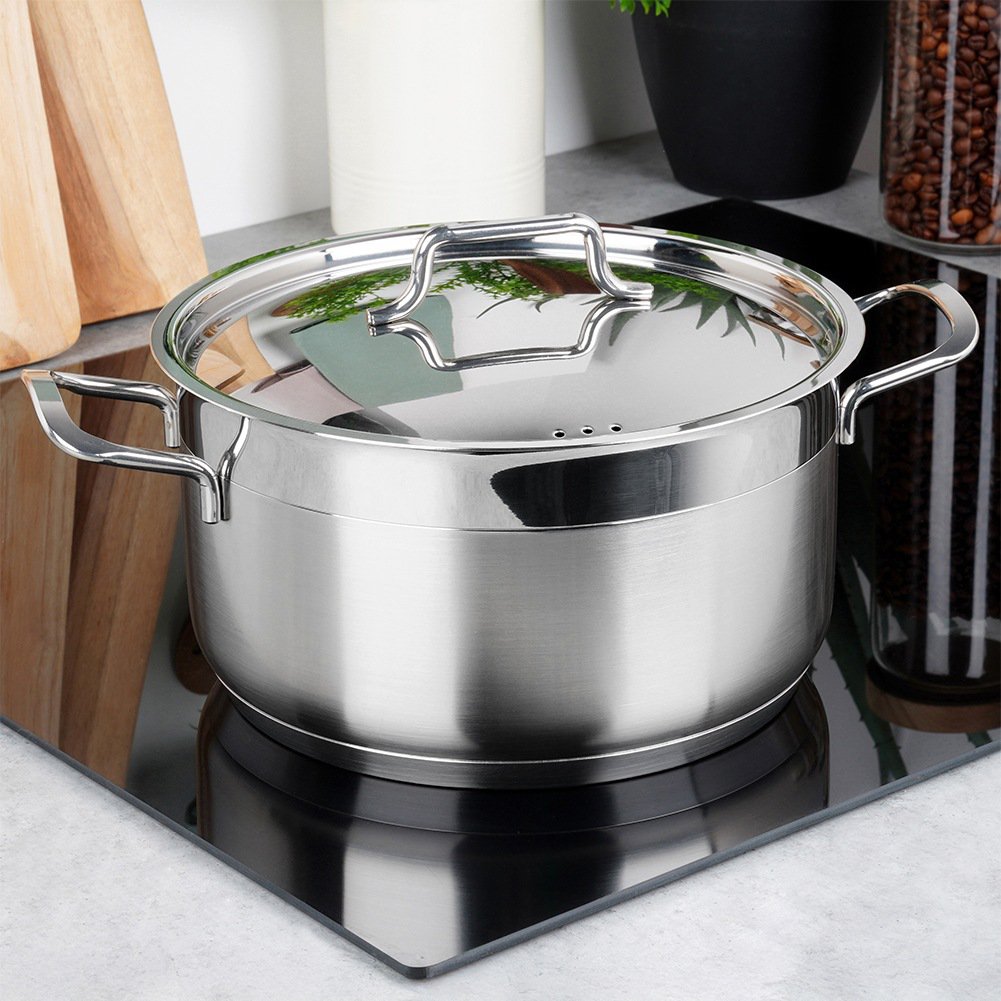 Topfstahl mit Deckel Anett 22 cm, 4,3 l