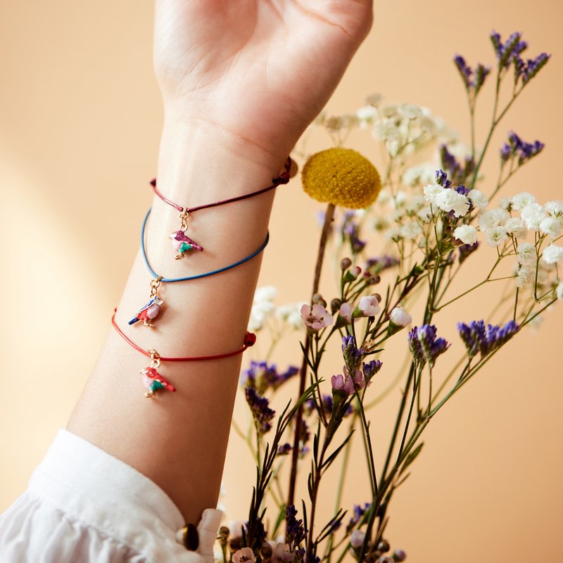 Armband Vogel Bedel Rood