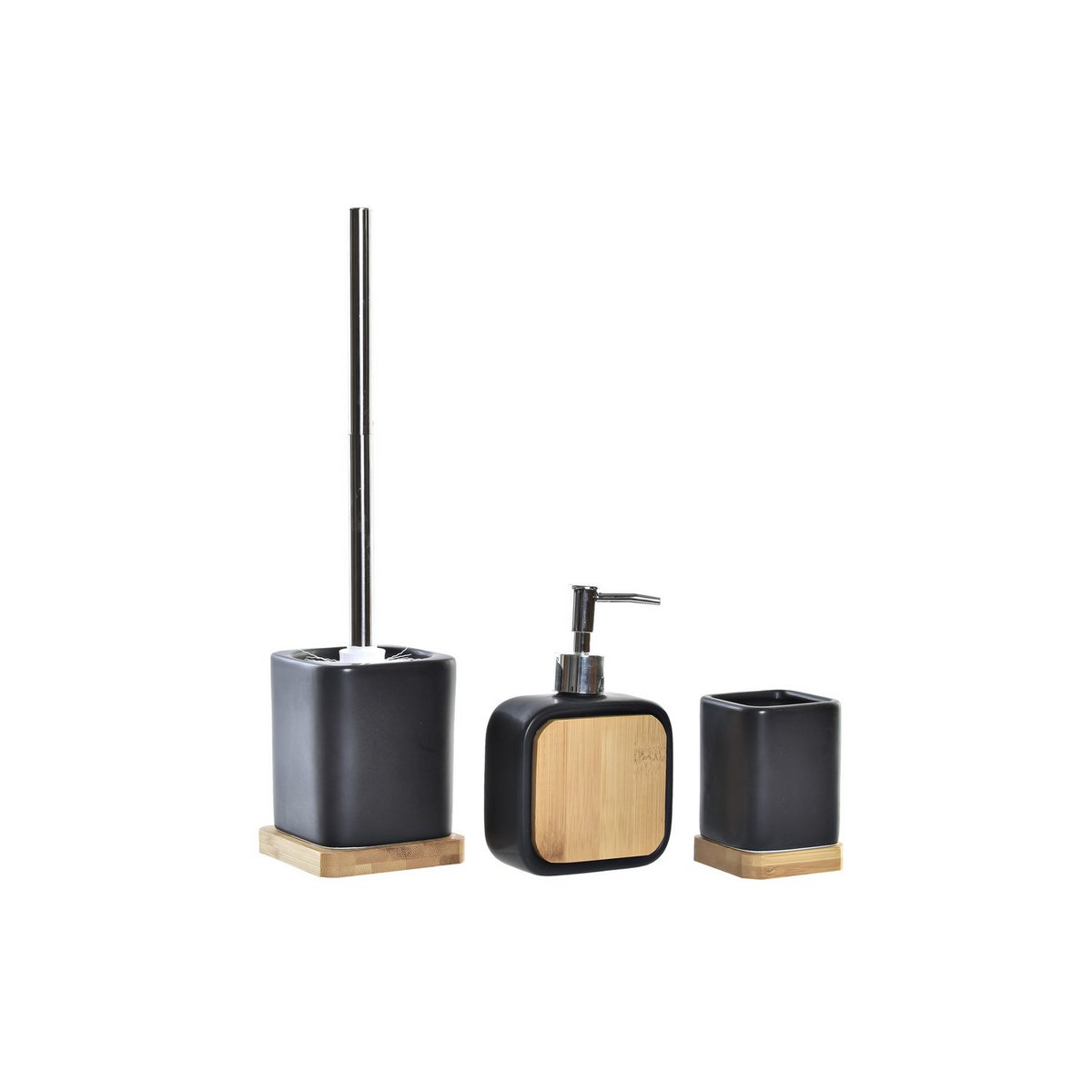 BAÑO SET 3 DOLOMITE 9X9X37,5 MATE NEGRO PB197302