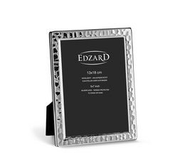 EDZARD photo frame Pavia for photo 13 x 18 cm, noble silver-plated, tarnish-protected, with 2 hangers