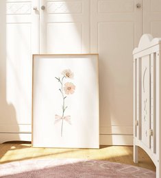 Flores de primavera de rubor con arco, póster de flores silvestres rosadas, estampado de ramo de flores silvestres, huella de guardería floral, póster botánico, póster de flores, huella de vivero floral, póster de flores silvestres, póster de vivero 