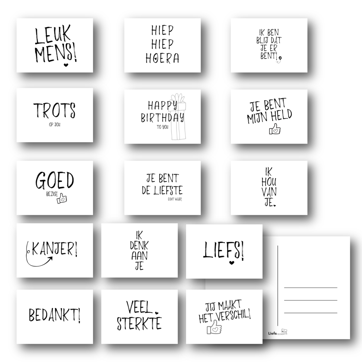 Ansichtkaarten set | 30 kaarten (2x15)