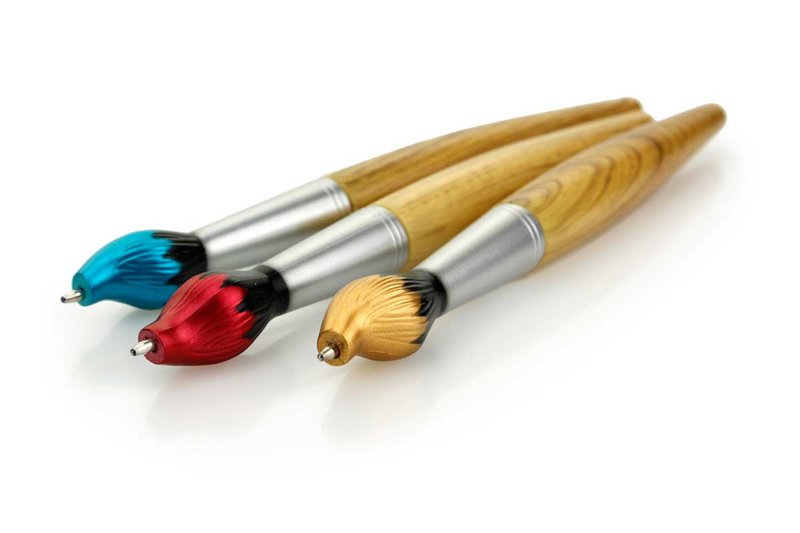 Stylo bille Brush, pointe bleue