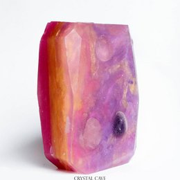 Ædelstenssæbe - Golden Trekant - Ametyst, Rose Quartz og Clear Quartz