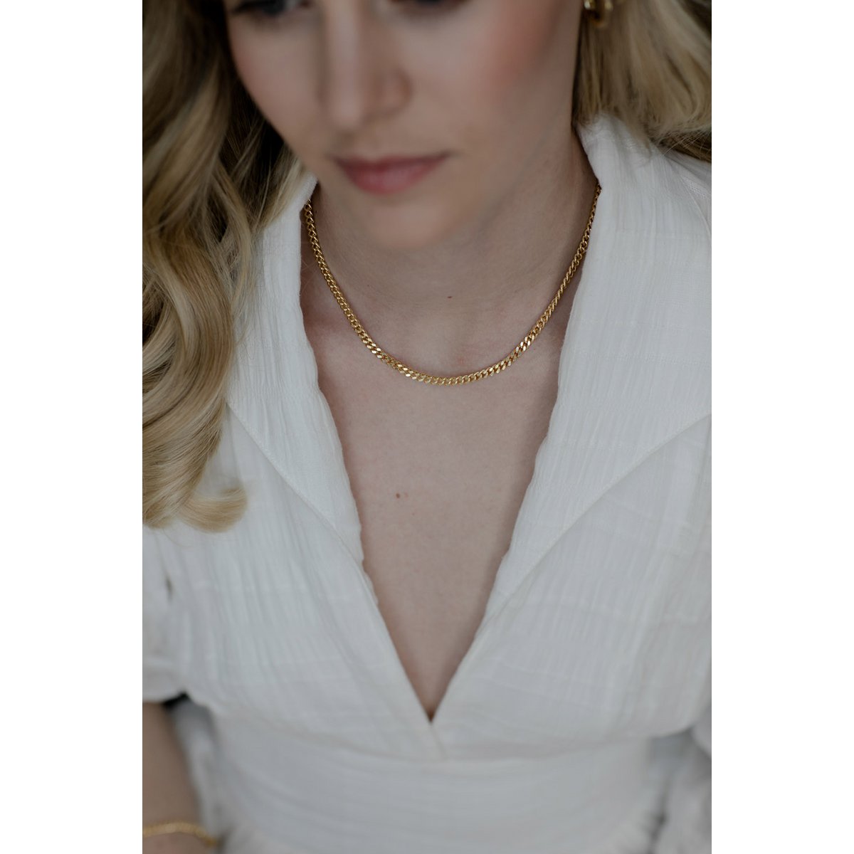Collar Lou Curb - Oro
