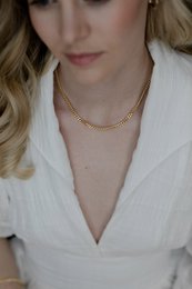 Collier Gourmette Lou - Or
