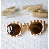 Baby- und Kindersonnenbrille UV400 gestreift - Beige / Kamel