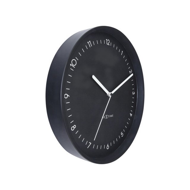 Zegar ścienny NeXtime Berlin 30 cm czarny