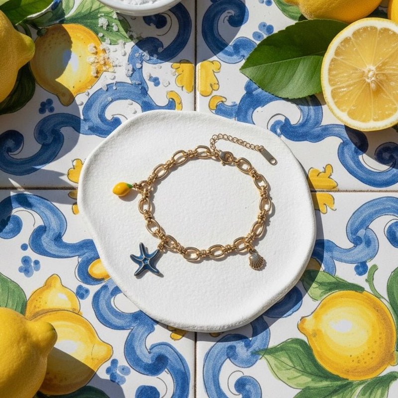 Treasures marine bracelet 18k gold plated