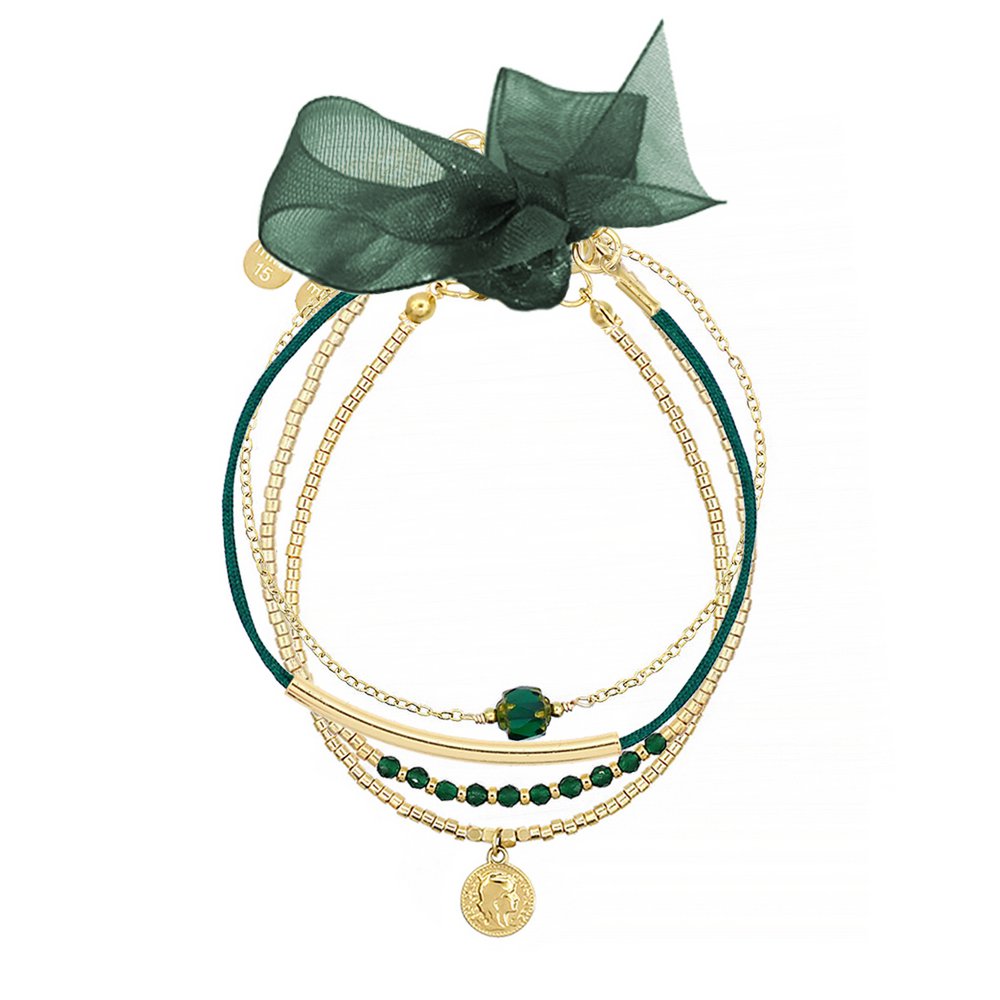 Bracelet Set 'Forest Green'