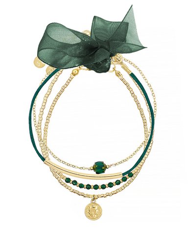 Bracelet Set 'Forest Green'