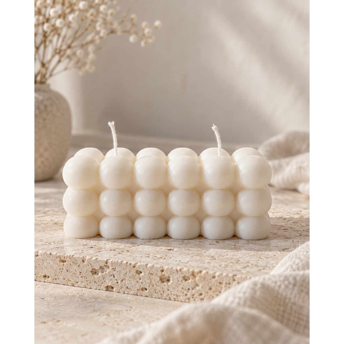 Bubble bar kaars | koolzaadwas