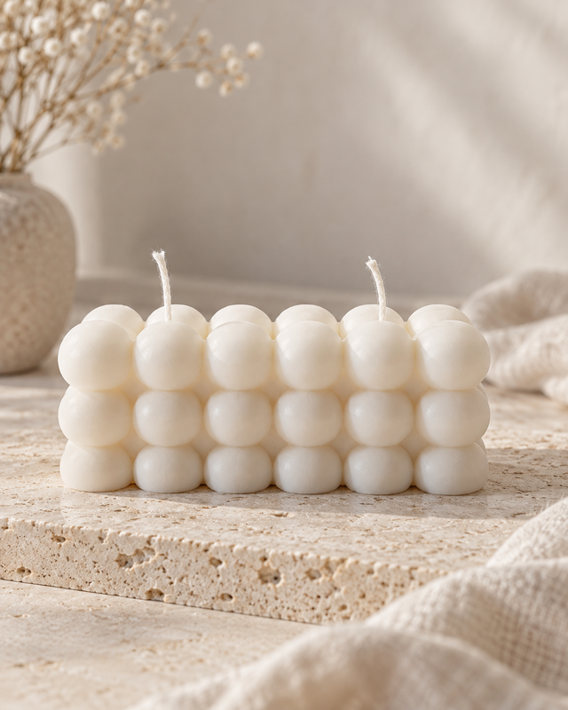 Bubble bar kaars | koolzaadwas