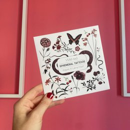 Wild rood - Tijdelijke tatoeages