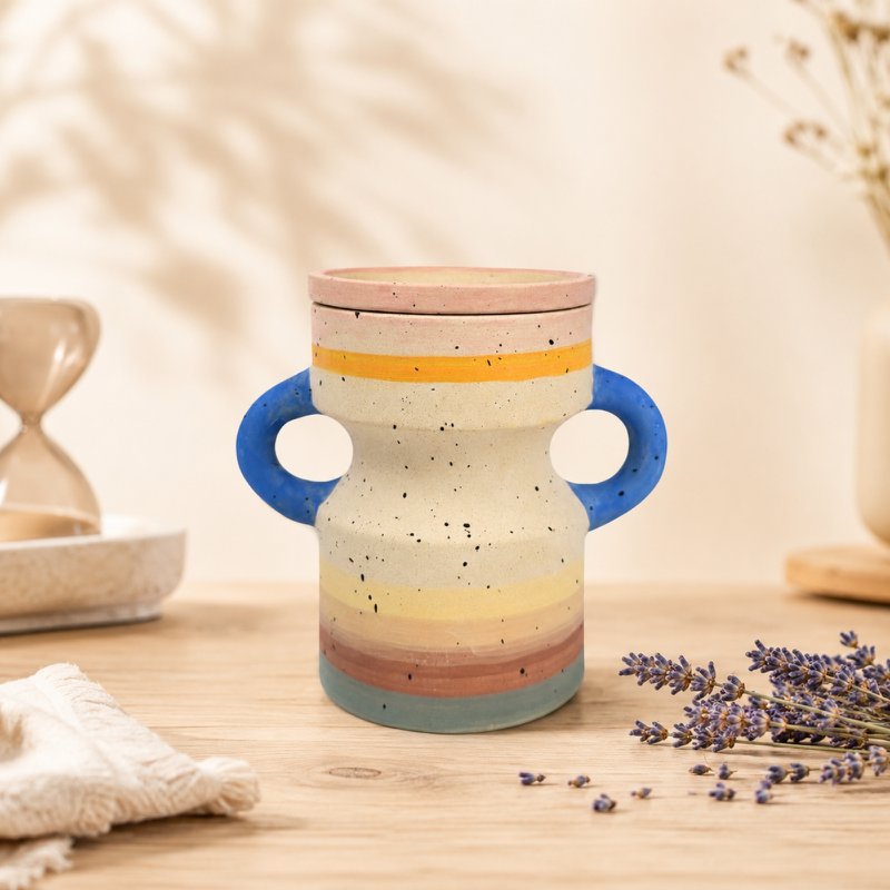 Bruciaprofumi Serie Creativity – Taze – Ceramica opaca – Realizzato a mano – Personalizzabile – Idea regalo originale