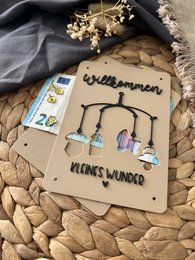 Money gift for the birth - money gift card baby - creative gift idea for new parents baby mobile