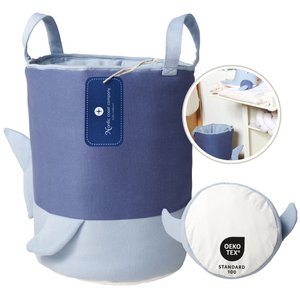 Blue Storage basekt Whale 45 cm