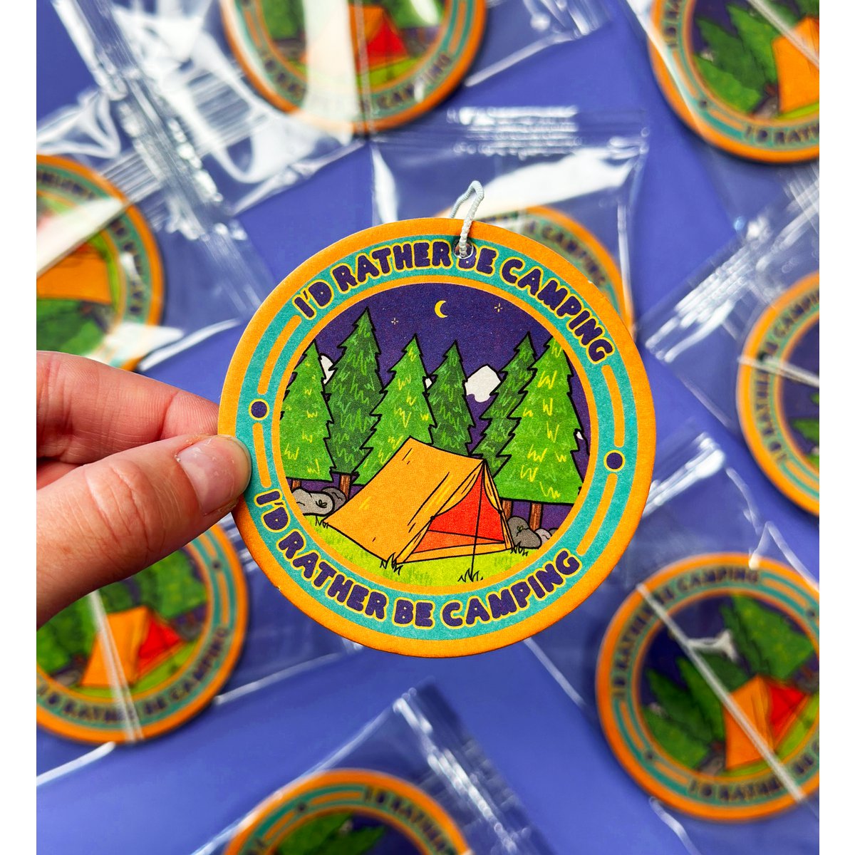 Rather Be Camping Car Air Freshener 