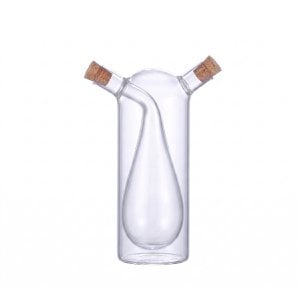 340 ml en 90 ml glasolie en glazen azijn
