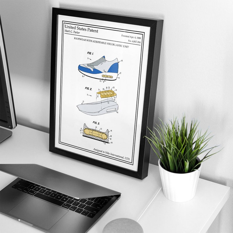 Nike Air Max farvepatentplakat