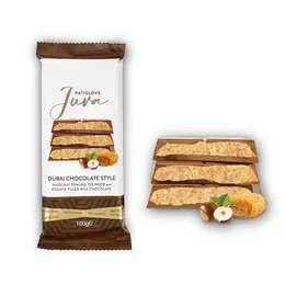 Hazelnut Paline & Kadayif Chocolate con leche, 100 g