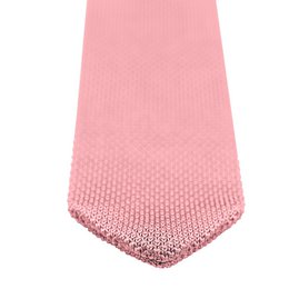 Dusty pink knitted tie