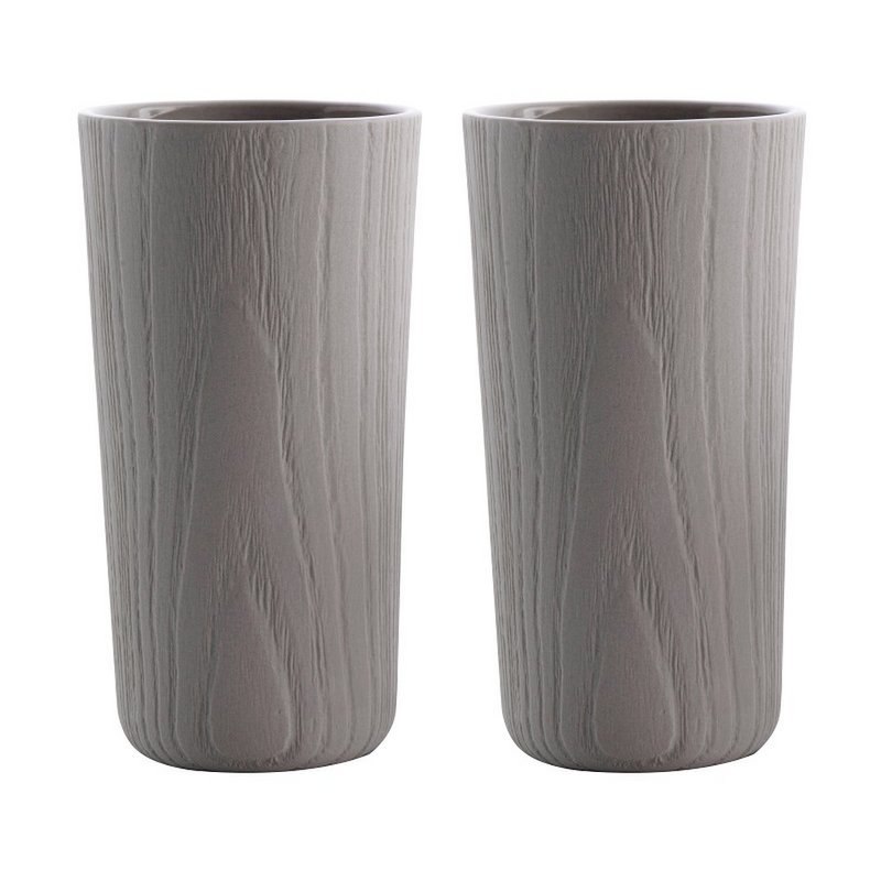 MU / Vaso de agua 270ml gris - juego de 2