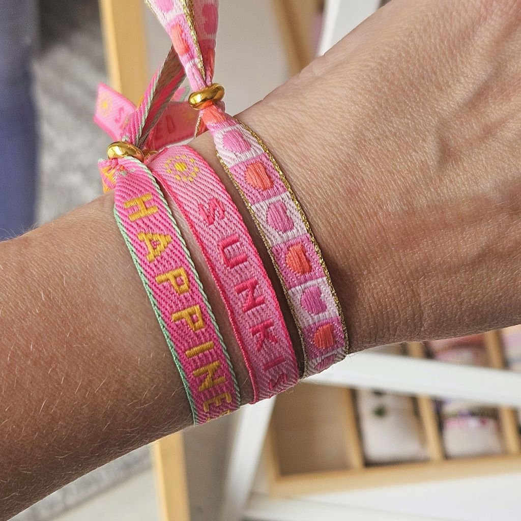 Pulsera de cinta felicidad