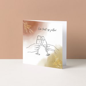Grußkarte | Ein Toast auf dich