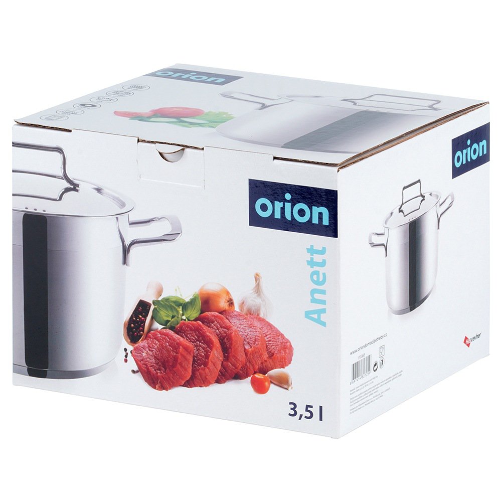 Pot Steel with Lid ANETT 18 cm, 3.5 l