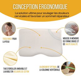 Ortopædisk ergonomisk cervikalpude | Mere komfort