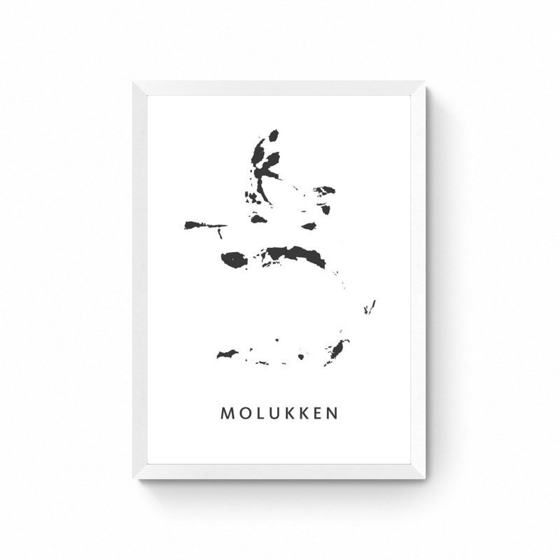 Molucche - Poster del piano cartografico