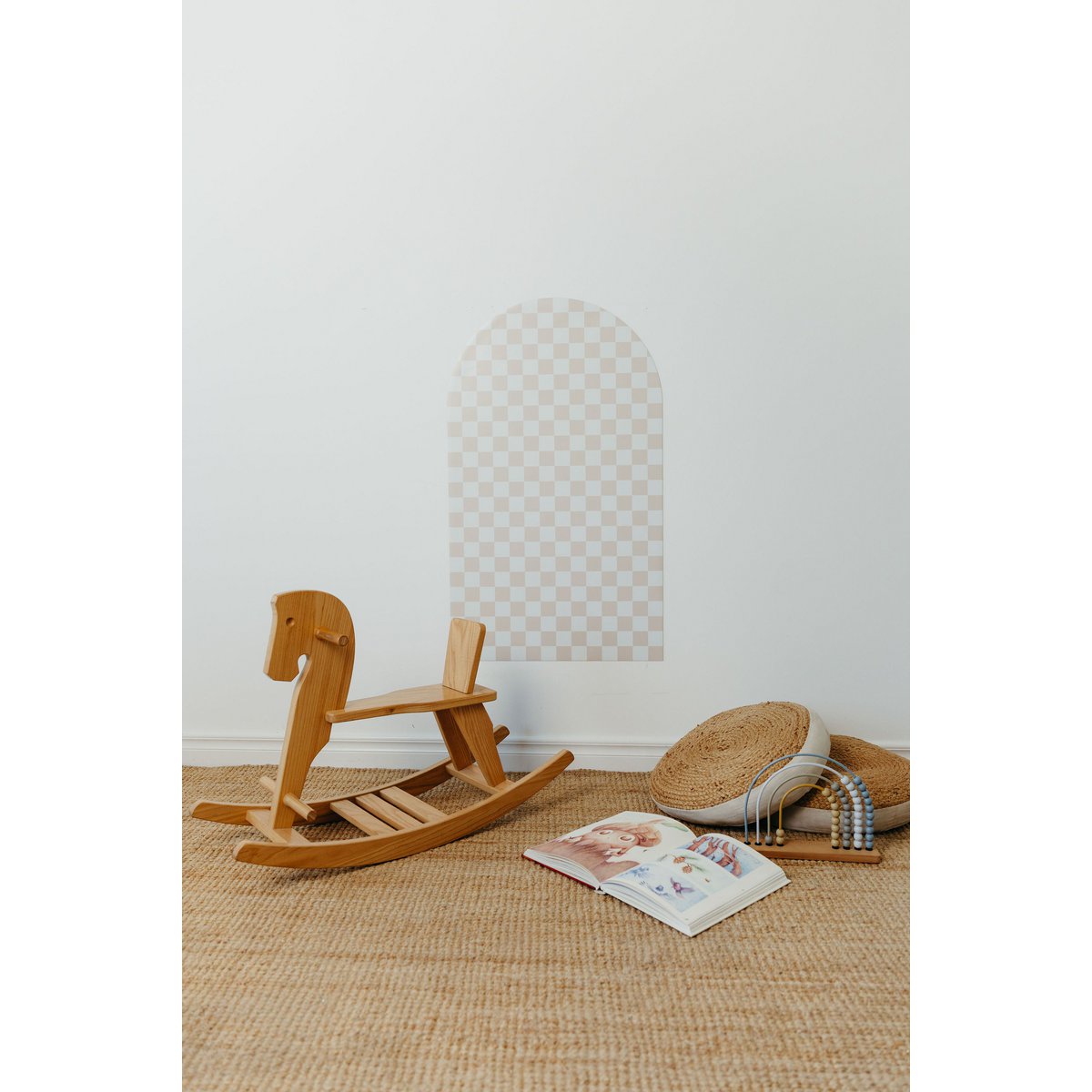 Magneetbord voor kinderen - Arche - Beige geruit