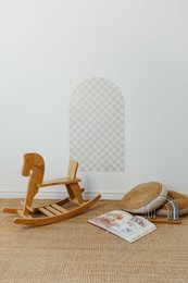 Magnetplade til børn - Arche - Beige ternet